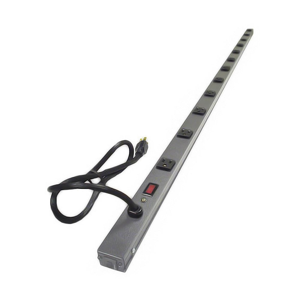 Hammond 70 inch 12-Outlet Vertical Power Strip - 6ft 5-15P Cord, 5-15R Receptacles – Generic – Rack Mount Power Strips & Surge Protectors