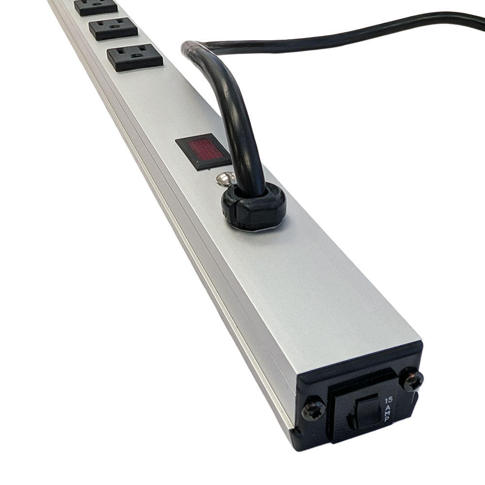 Hammond 70 inch 24-Outlet Vertical Power Strip - 15ft 5-15P Cord, 5-15R Receptacles – Generic – Rack Mount Power Strips & Surge Protectors (photo 2)