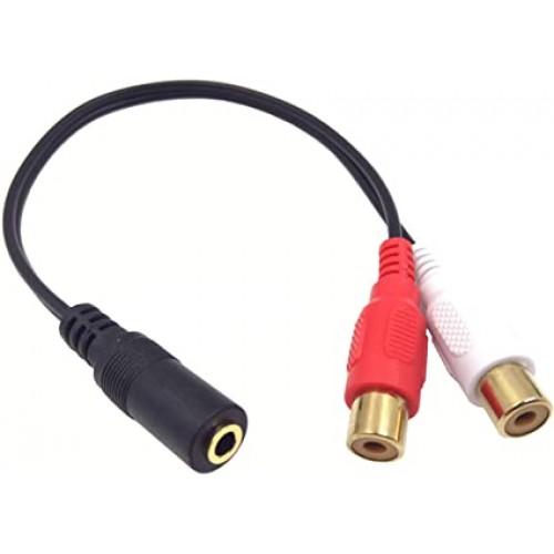 3.5mm - 2RCA Cable Adapter F/2F – Generic