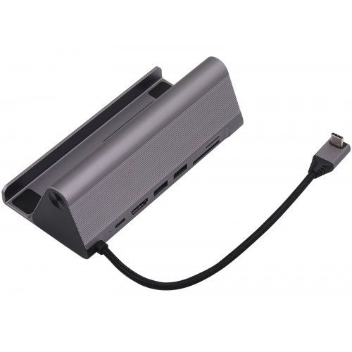 (7in1) Type C 7 In 1 Hub With Card Reader, 4K HDMI, Type C, 2*USB and Gigabit Lan – Generic – USB 3.1 (Type C) Adapter