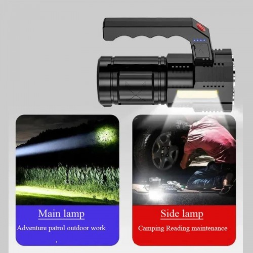Quad-Core LED Rechargeable Flashlight 15W (Model: A56) – Generic (photo 5)