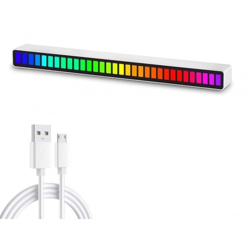 RGB Sound Control Pickup Rhythm Light, 32 Bit Music Level Indicator With Battery – Generic – Accessories Miscellaneous (photo 3)