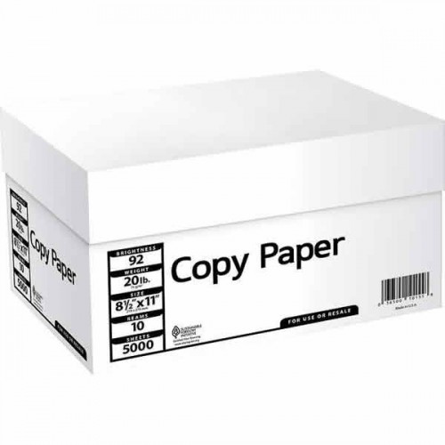 Copy Paper - Letter Size (10 pack, total 5,000 sheets) – Generic – Printer