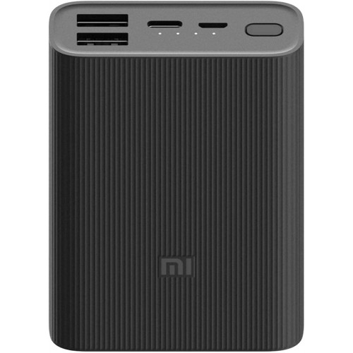Xiaomi 10000mAh Mi Power Bank 3 Ultra Compact, Black (2*USB-A & 1*USB-C) – Cell & Tablet Charger (photo 2)