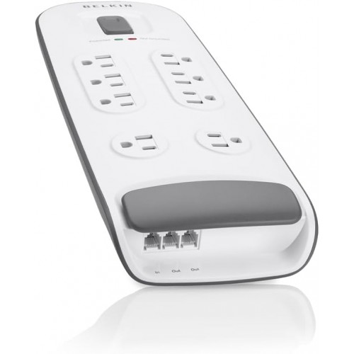 Belkin 8-Outlet Surge Protector 3000J with 6-Foot Cord,  BV108200-06 – Accessories Power (photo 2)