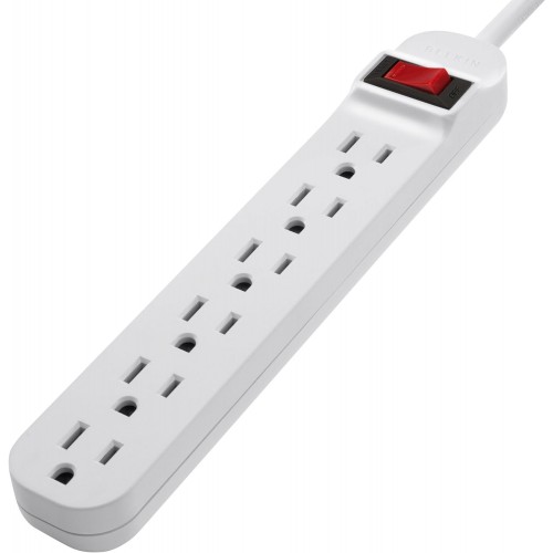 (3FT) BELKIN F9P609-03 6-Outlets Power Strip 3ft. Cord Length (New) – Accessories Power