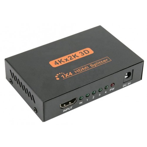 4K HDMI 4-Port Video Splitter 1x4 HDMI Splitter 4K 30Hz – Generic