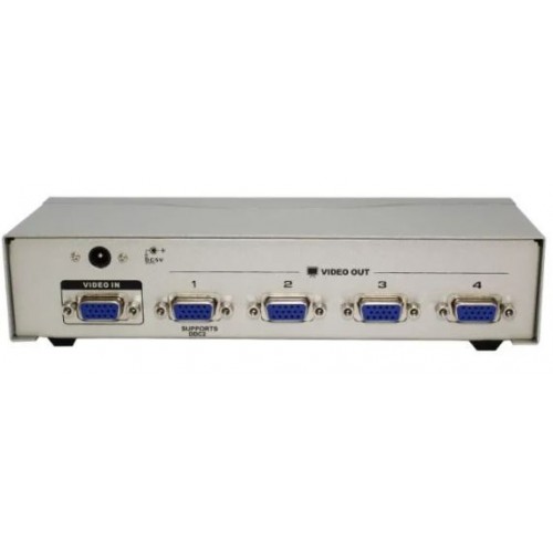 4 Port VGA Splitter with Power (1 in 4 out) – Generic