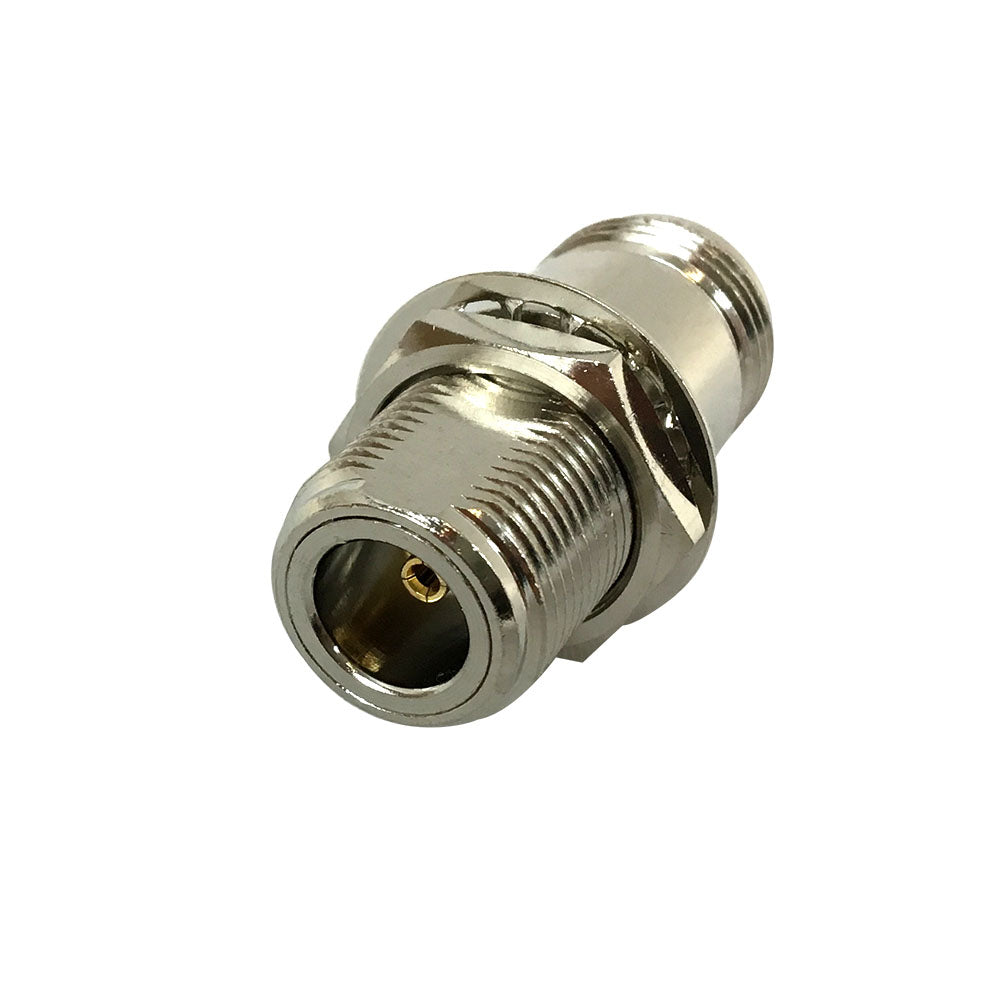 N-Type Female to N-Type Female Adapter - Bulk Head – Generic – RF Adapters & Couplers (photo 2)