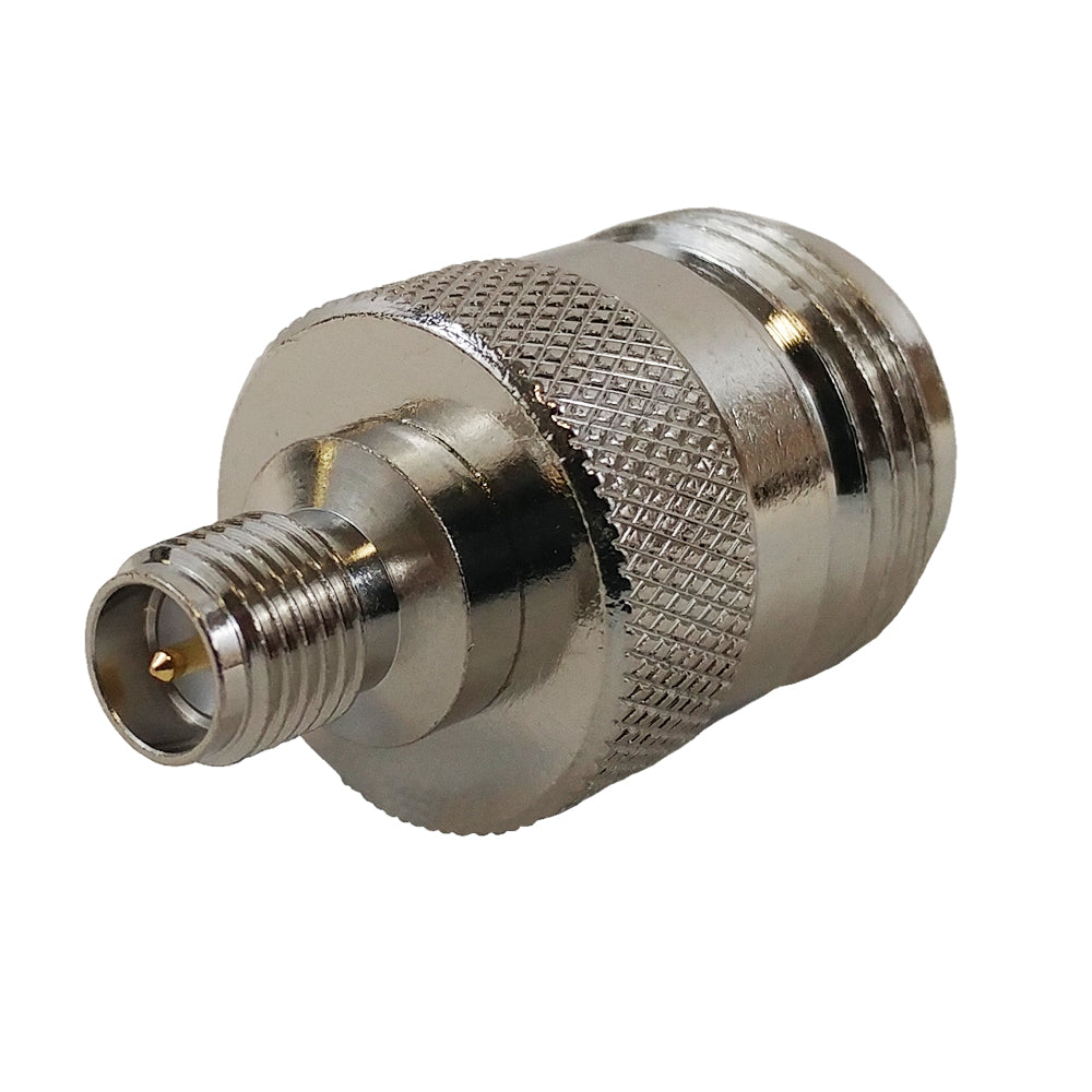 N-Type Female to SMA-RP (Reverse Polarity) Female Adapter – Generic – RF Adapters & Couplers (photo 2)