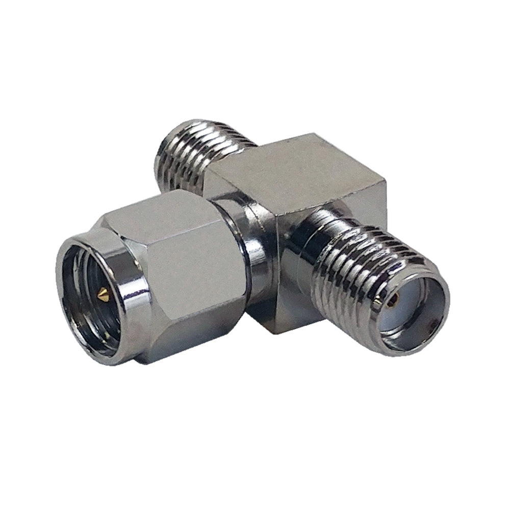 SMA Male to 2 x SMA Female - Tee Adapter – Generic – RF Adapters & Couplers (photo 2)
