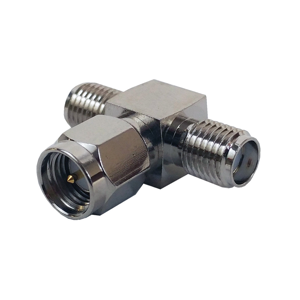 SMA Male to 2 x SMA Female - Tee Adapter – Generic