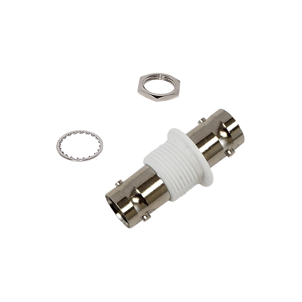 BNC Female to BNC Female Adapter - 50 Ohm Bulkhead - Insulated Ground – Generic – RF Adapters & Couplers