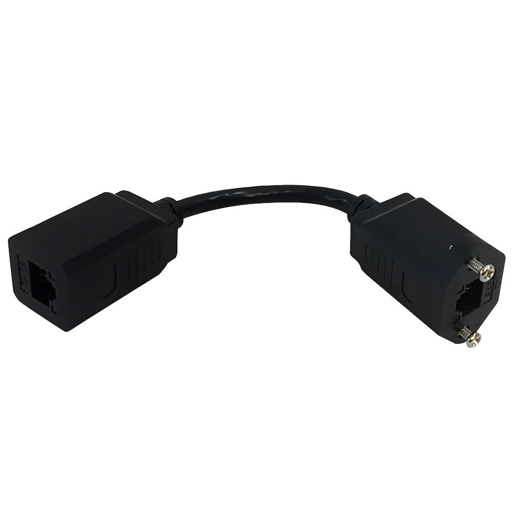 6 Inch RJ45 CAT6 Female to Female Adapter with Screw Holes (centered) – Generic
