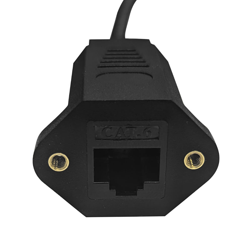 6 Inch RJ45 CAT6 Female to Female Adapter with Screw Holes (centered) – Generic – Wall Plate Inserts & Jacks (photo 3)