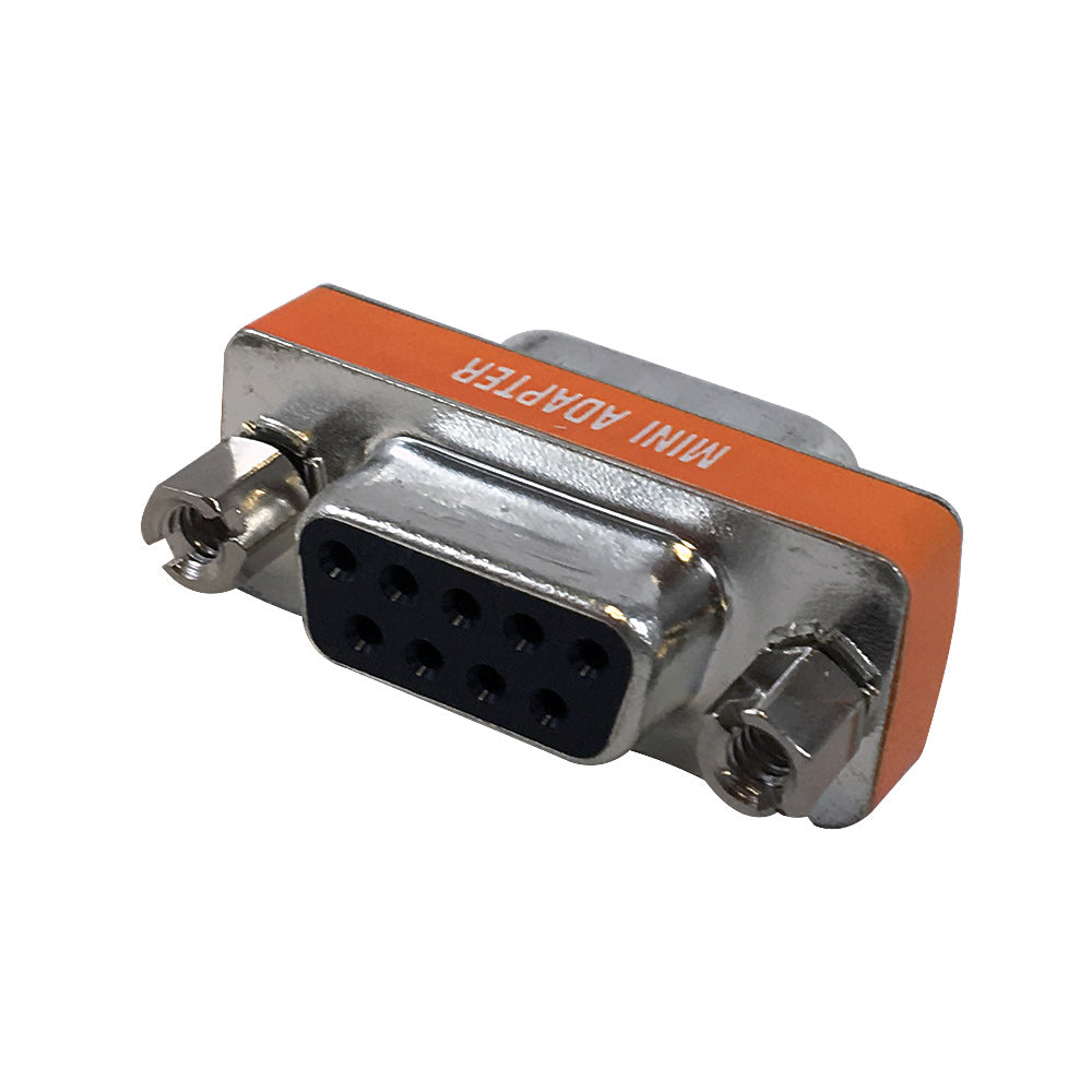 DB9 Null Modem Slimline Gender Changer Female to Female – Generic
