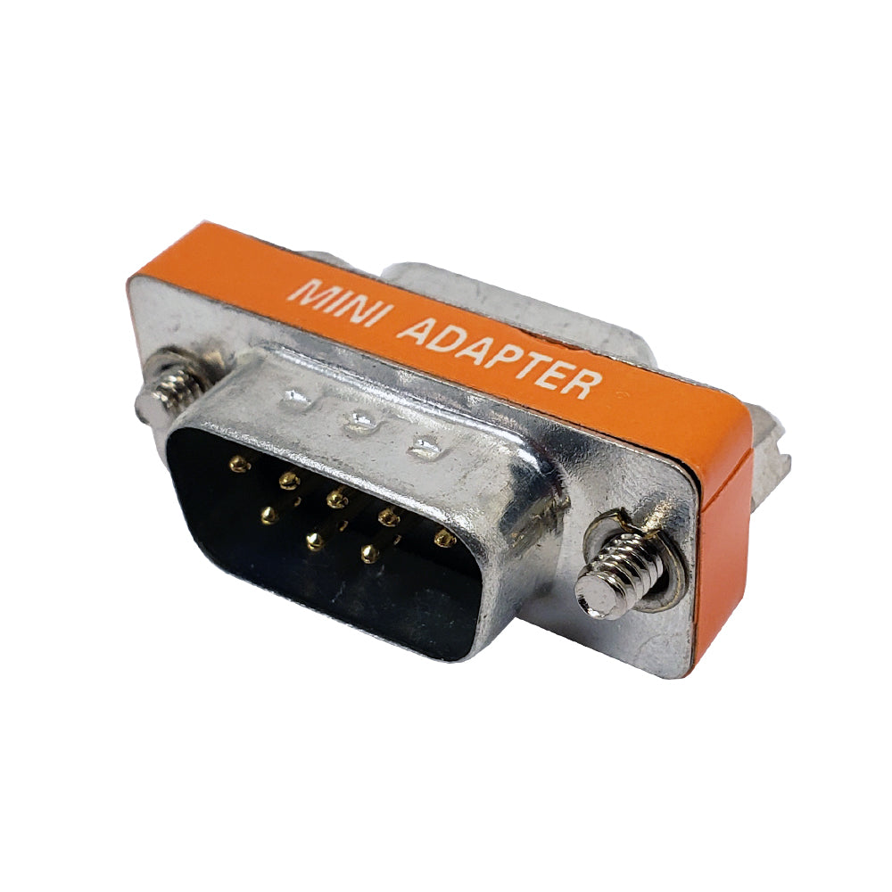 DB9 Null Modem Slimline Gender Changer Male to Female – Generic