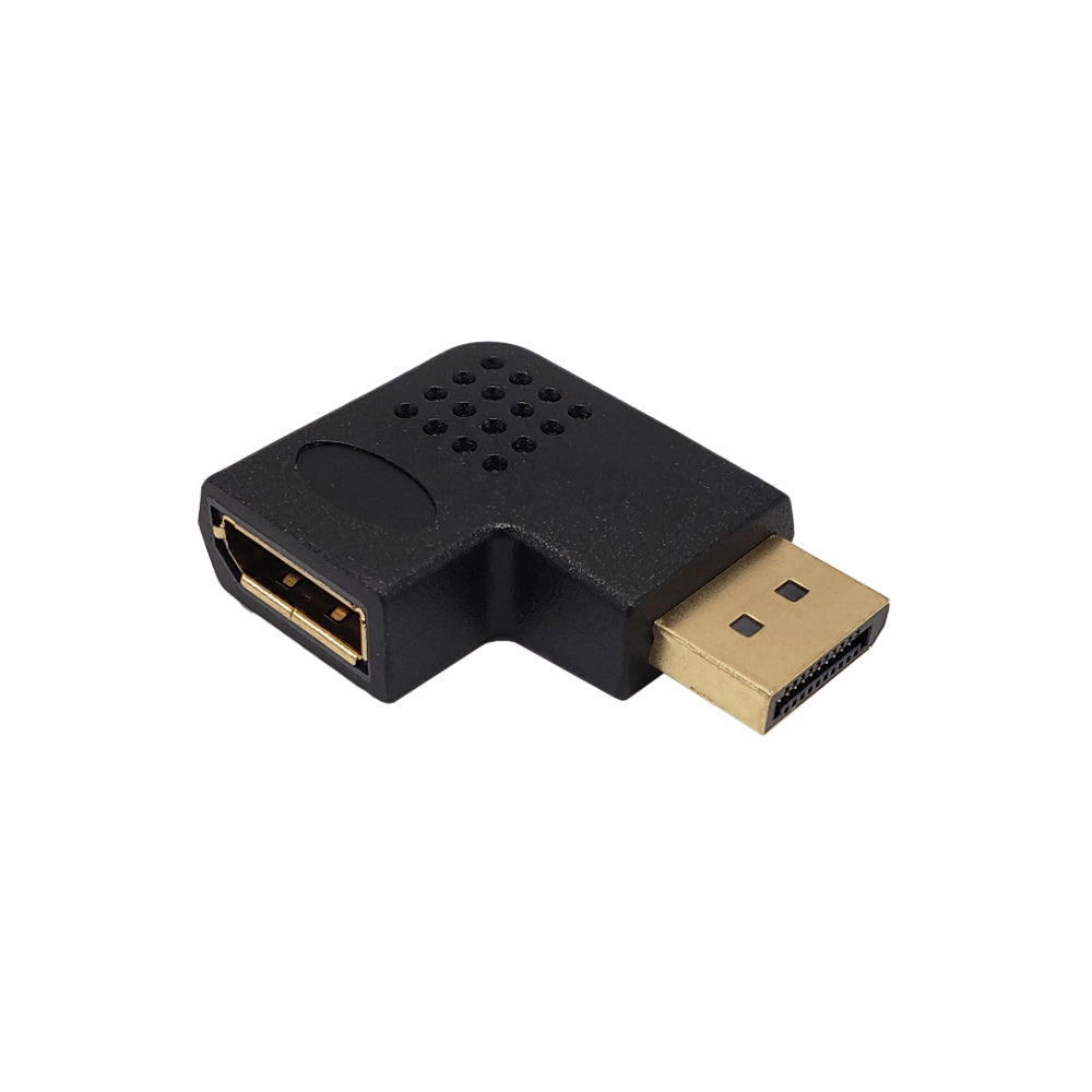 DisplayPort Horizontal Angle Male to Female Adapter - 90 Degree Right – Generic