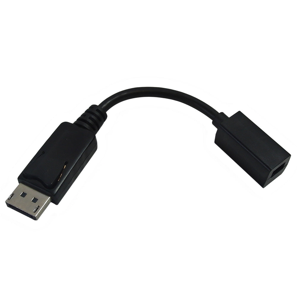 6 inch DisplayPort 1.2 Male to MDP Female Adapter - Black – Generic