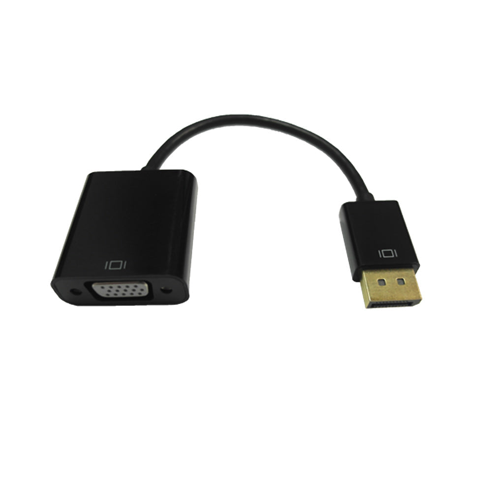 6 inch DisplayPort Male to VGA Female Adapter, Active - Black – Generic
