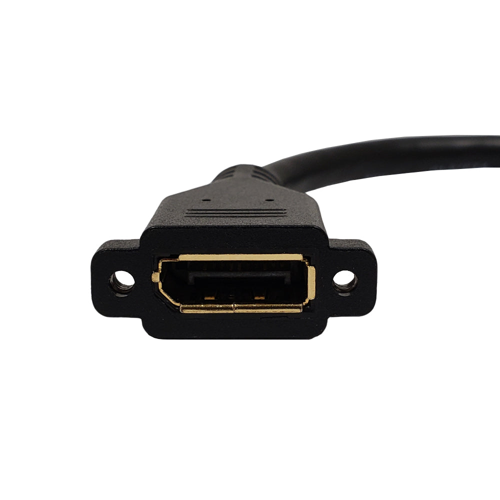 6 inch DisplayPort Female to Female Adapter with Screw Holes – Generic – Wall Plate Inserts & Jacks (photo 2)