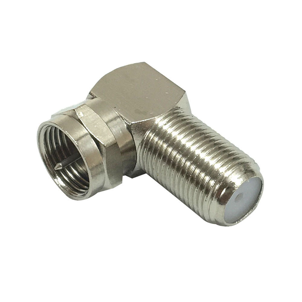 F-Type Male to F-Type Female - Right Angle Adapter – Generic – Video Adapters & Couplers