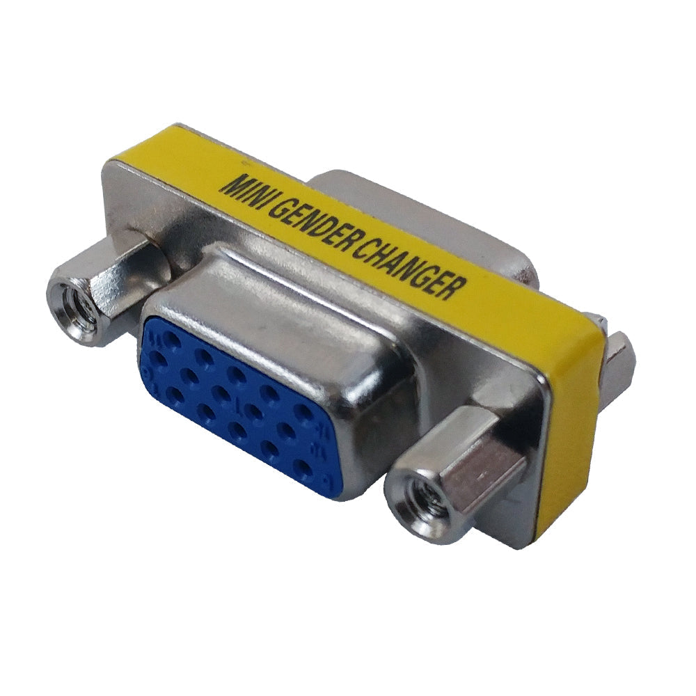 VGA Slimline Gender Changer HD15 Female to Female – Generic