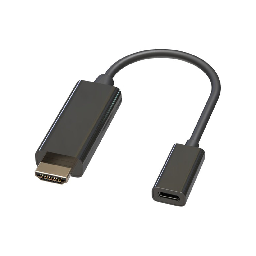 4 inch HDMI Male to USB Type-C Female 4K@60Hz Adapter - BLACK – Generic