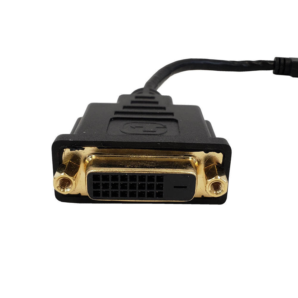 6 inch Mini-HDMI Male to DVI Female - Black – Generic – Video Adapters & Couplers (photo 2)