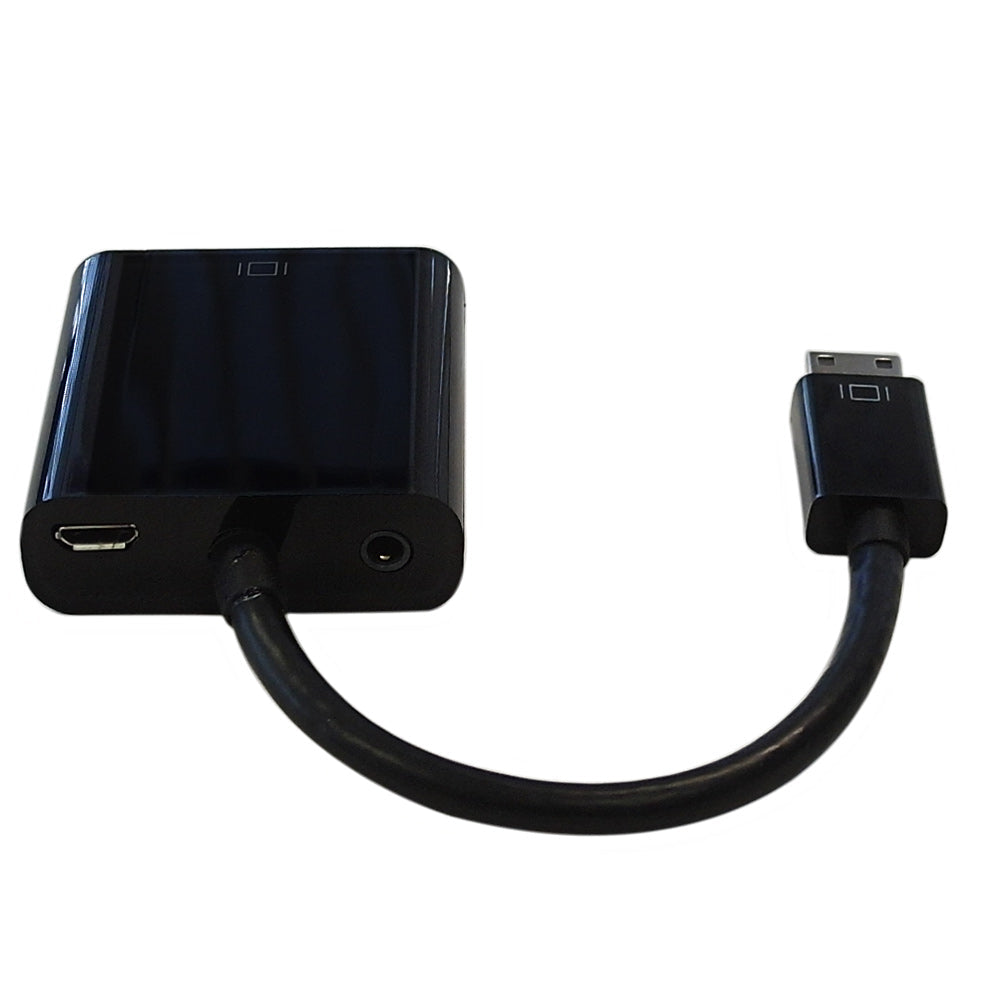 6 inch Mini-HDMI Male to VGA Female + 3.5mm Female Adapter - Black - Digital Camera/Camcorder to VGA Display – Generic – Video Adapters & Couplers (photo 2)