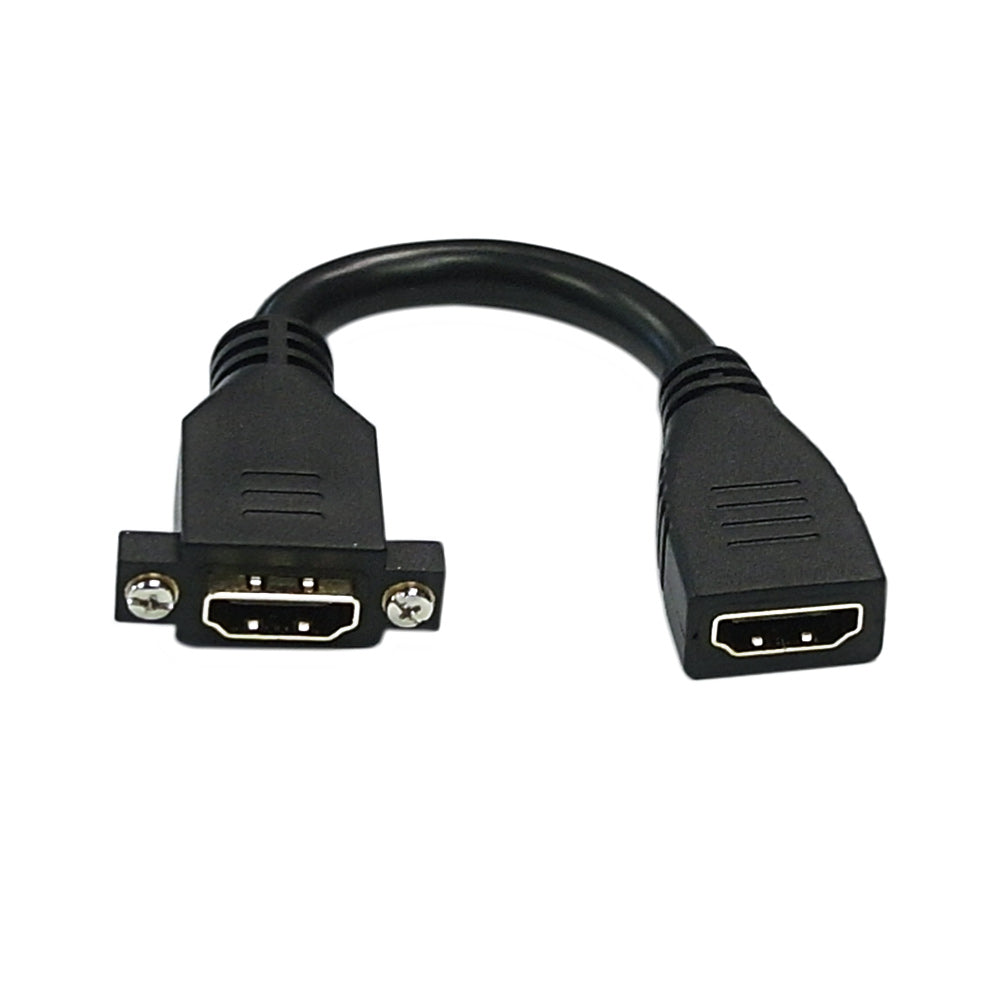 6 inch HDMI Female to Female 8K Adapter with Screw Holes – Generic – Wall Plate Inserts & Jacks