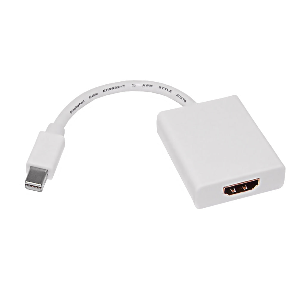 6 inch Mini-DisplayPort/ThunderBolt Male to HDMI Female with Audio Adapter – Generic