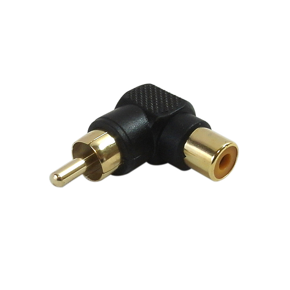 RCA Female to RCA Male 90 Degree Adapter – Generic