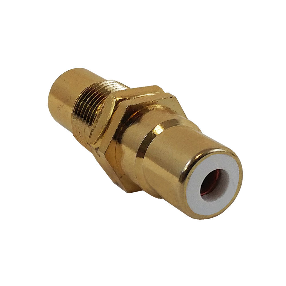 RCA Female to Female Bulkhead, Gold Plated - White – Generic – Wall Plate Inserts & Jacks