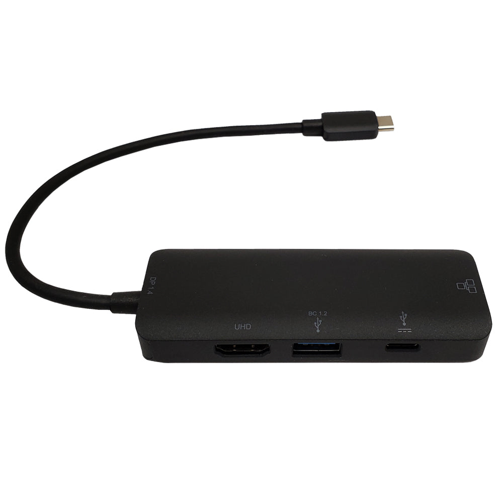 USB 3.1 Type-C to HDMI, USB-A 3.0, USB Type-C, RJ45 - DP 1.4 Alt Mode - Black – Generic – USB Adapters & Couplers