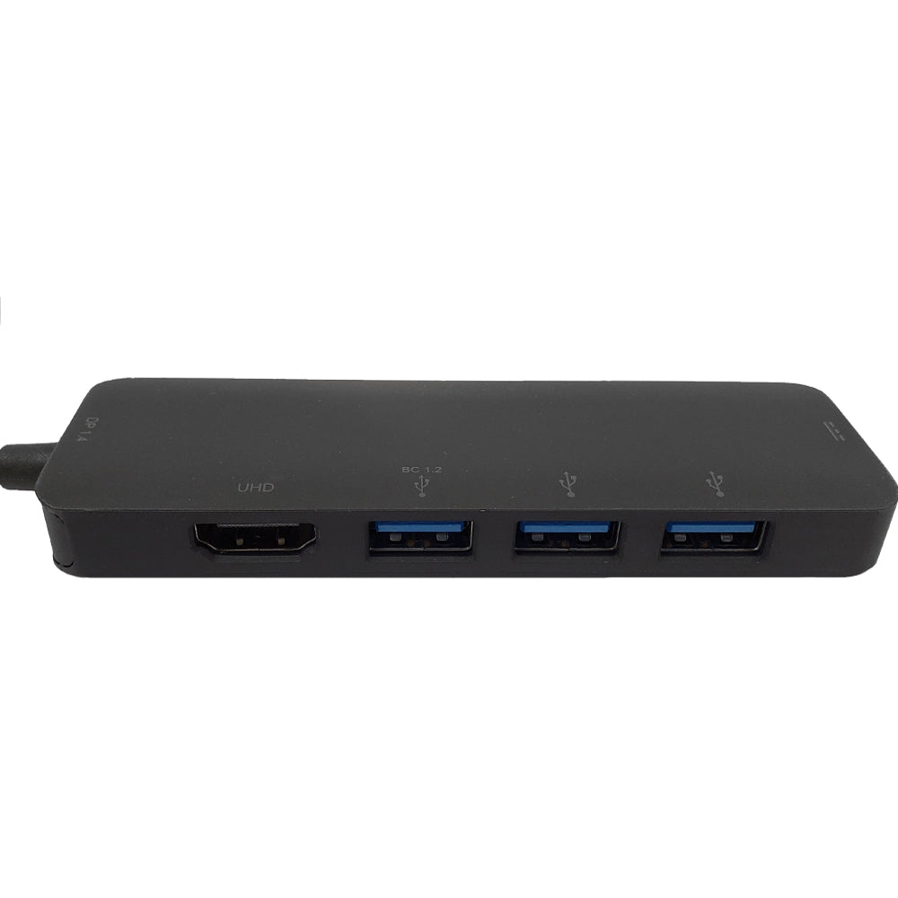 USB 3.1 Type-C to HDMI, 3x USB-A 3.0, USB Type-C - DP 1.4 Alt Mode - Black – Generic – USB Adapters & Couplers (photo 2)