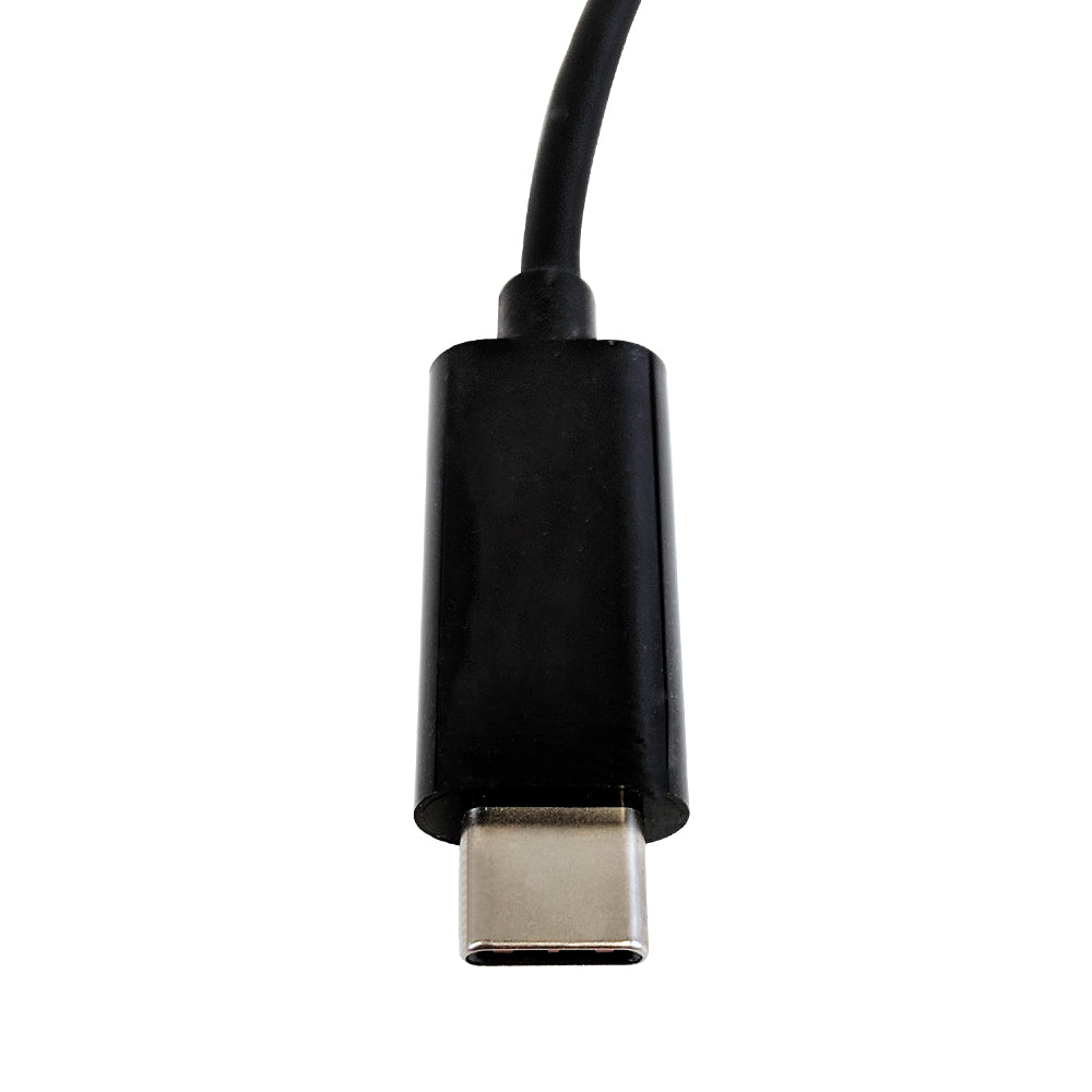 USB-C Male to 3.5mm 4-Pole Female + USB-C Female Headphone Adapter - Black – Generic – USB Adapters & Couplers (photo 3)