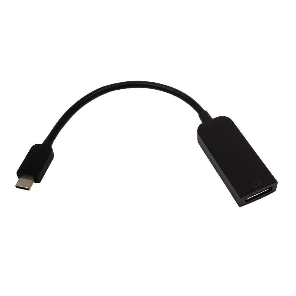 USB 3.1 Type-C to DisplayPort 4K@60Hz Adapter - DP 1.2 Alt Mode - Black – Generic