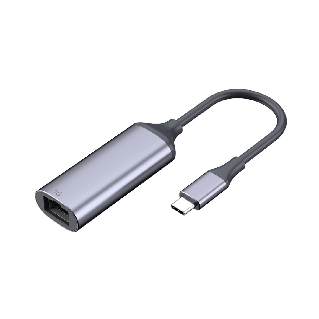 USB 3.2 Type-C to 5 Gigabit Ethernet Adapter - Black – Generic – USB Adapters & Couplers