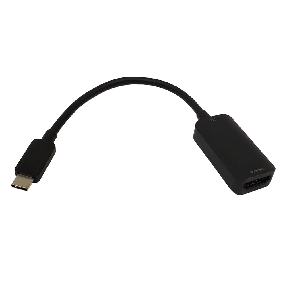 USB 3.1 Type-C to HDMI 4K@60Hz Adapter - DP 1.2 Alt Mode - HDR - Black – Generic