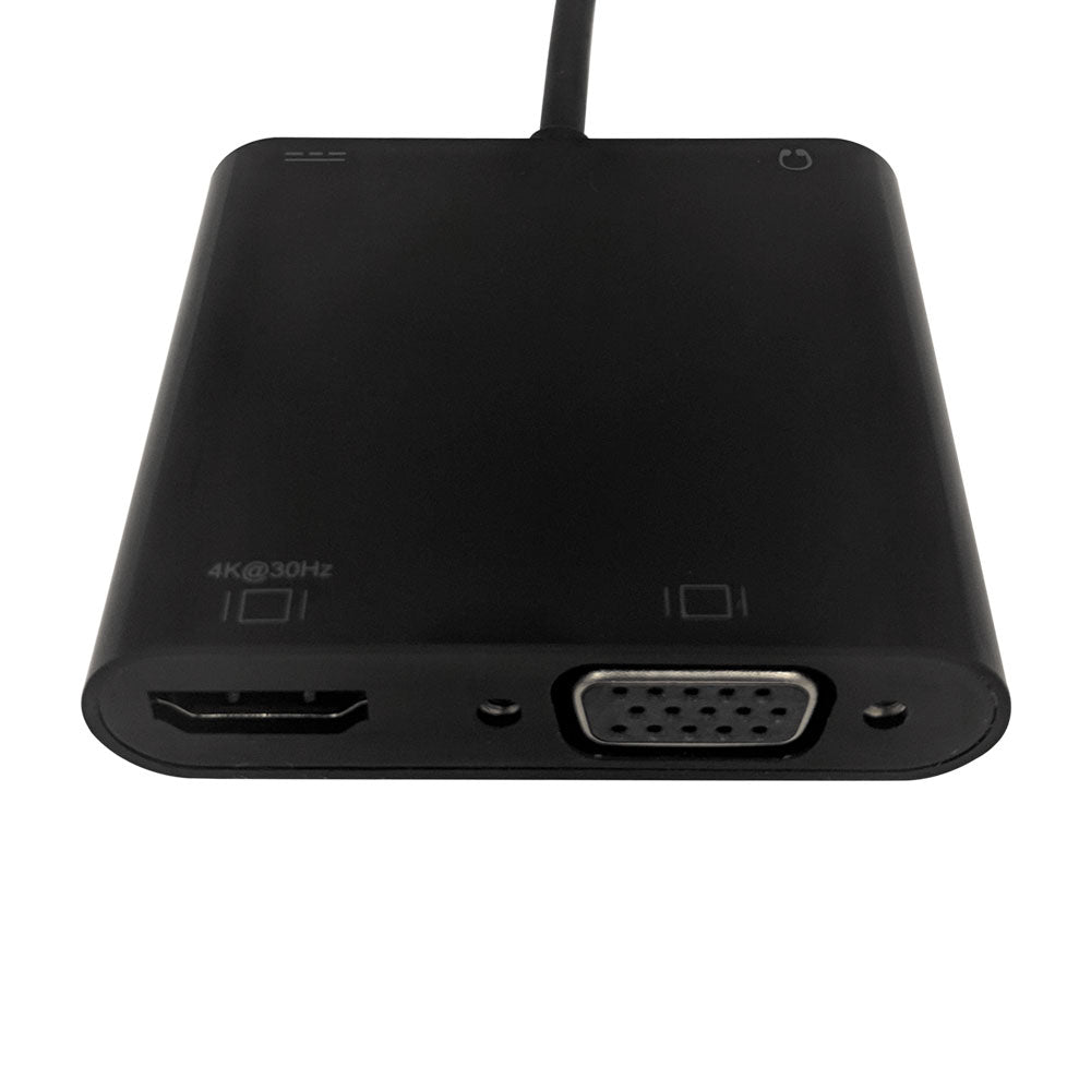USB 3.1 Type-C to HDMI, VGA, 3.5mm, USB Type-C Adapter - Black – Generic – USB Adapters & Couplers (photo 2)