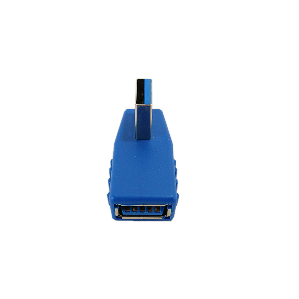 USB 3.0 Right Angle A Male to A Female Adapter - Blue – Generic – USB Adapters & Couplers (photo 2)