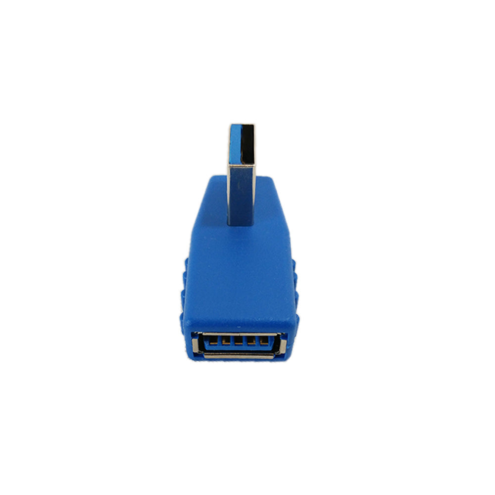 USB 3.0 Left Angle A Male to A Female Adapter - Blue – Generic – USB Adapters & Couplers (photo 2)