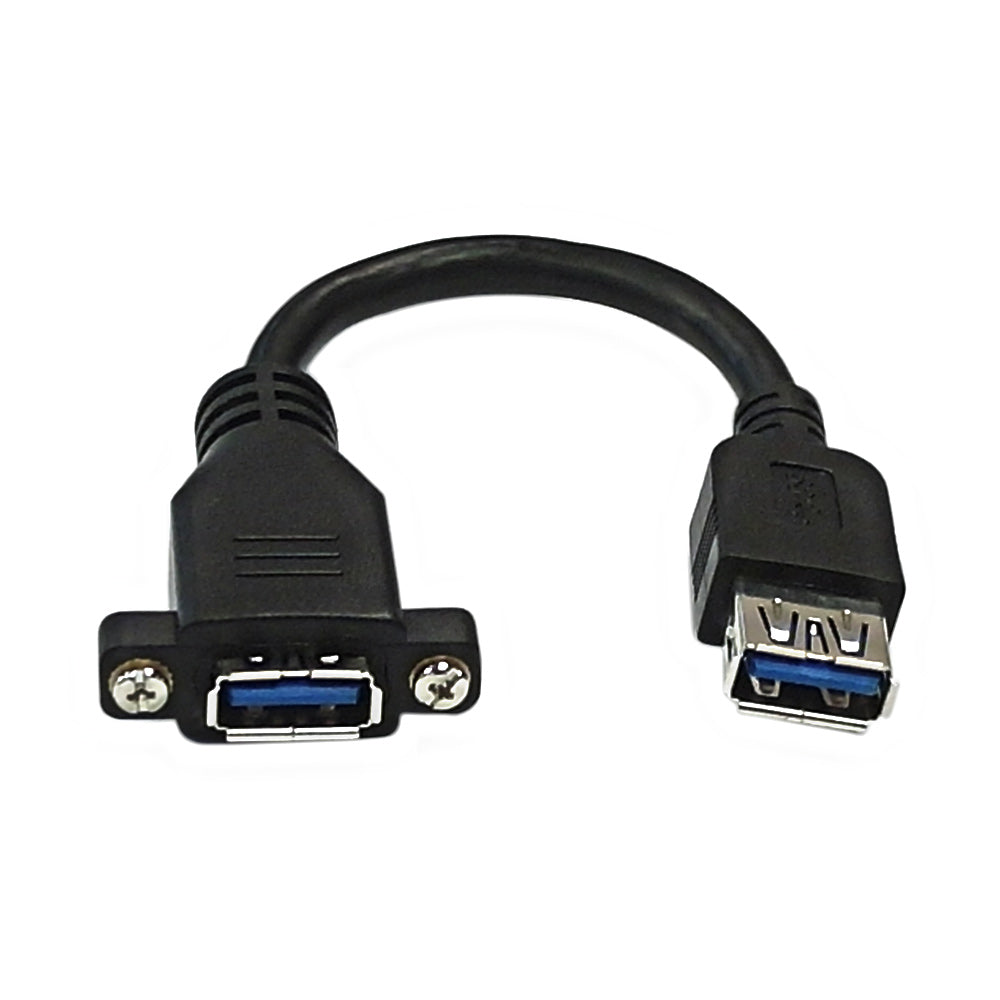 6 inch USB 3.0 A Female to A Female Adapter with Screw Holes – Generic – Wall Plate Inserts & Jacks