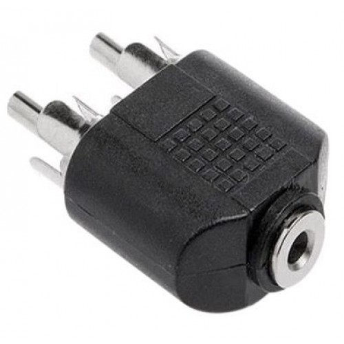 3.5mm - 2RCA  Adapter F/2M – Generic