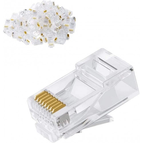 Cat6 plugs (100pcs/Bag)-White – Generic – Cat5e/Cat6 Adapter