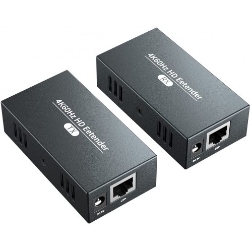 HDMI Extender over RJ45 CAT5e/6 x1, up to 60M, 180FT (Kit of Pair) – Generic – Cat5e/Cat6 Adapter