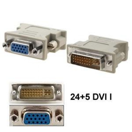 VGA Female- DVI 24+5 Male Adapter – Generic – DVI Adapter