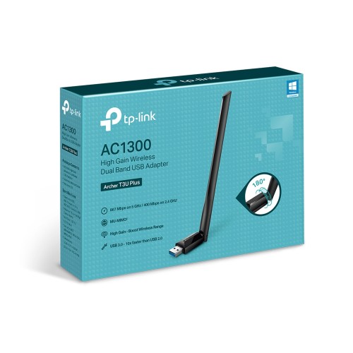 TP-Link Archer T3U Plus AC1300 Dual-Band USB Wireless Adapter with Antenna – USB Adapters