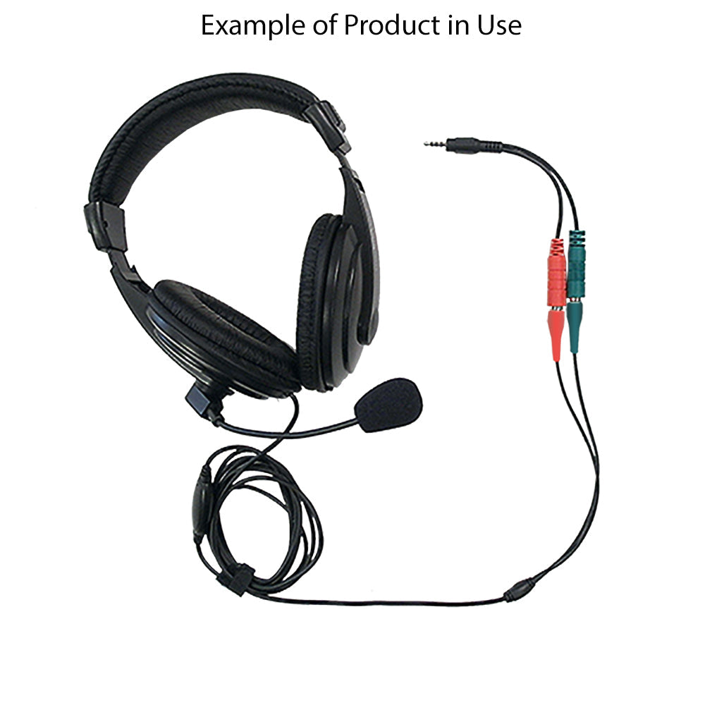 6 inch 3.5mm 4C Male to 2x 3.5mm Female (headphones/mic) Adapter – Generic – Audio Adapters & Couplers (photo 2)